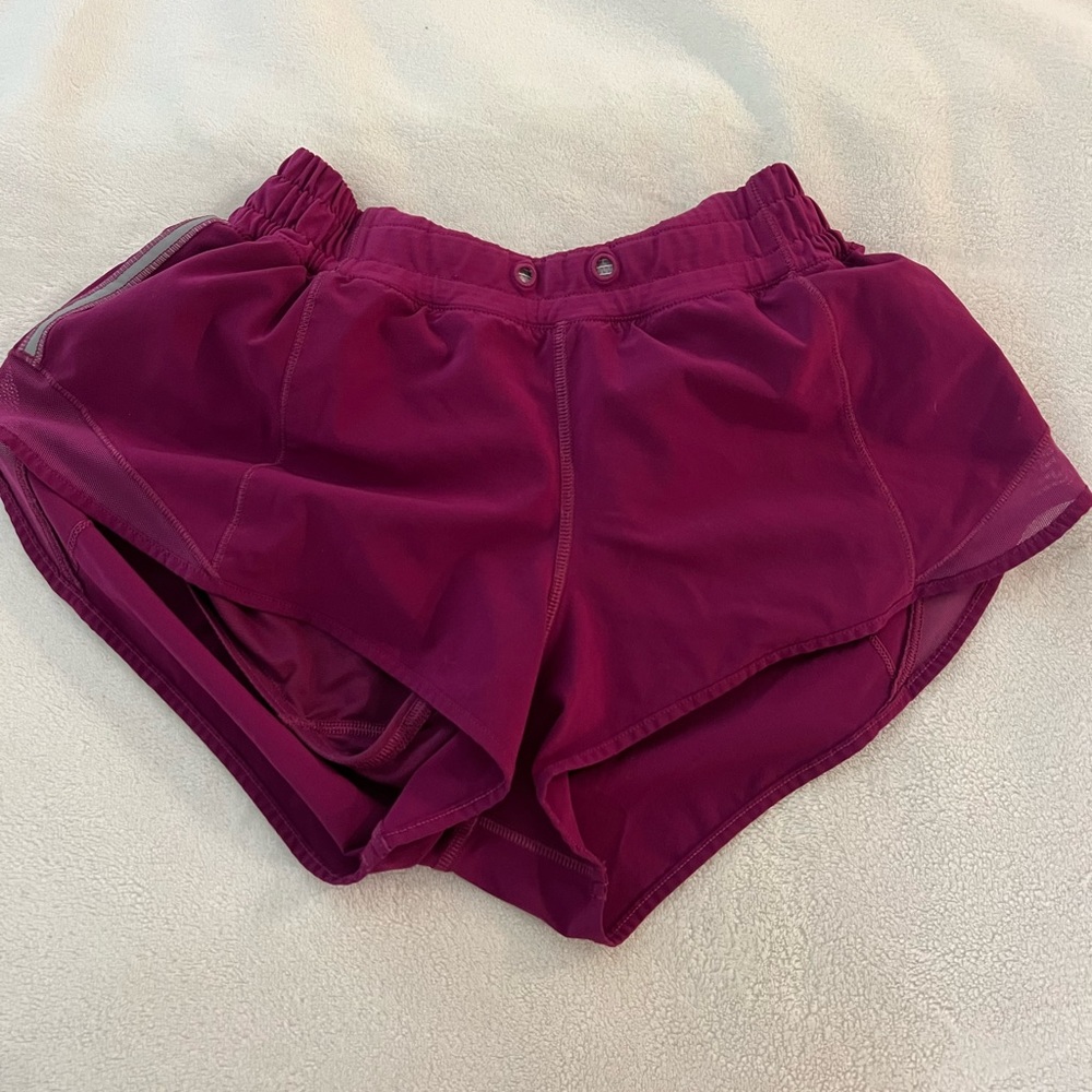 Pink Lululemon shorts. Size 4.